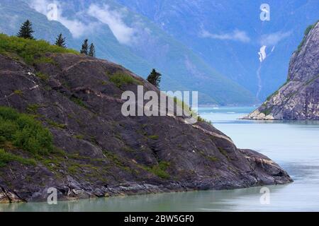 Tracy Arm Fjord, Alaska, États-Unis Banque D'Images