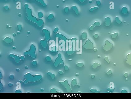 peinture liquide bleu abstrait Banque D'Images