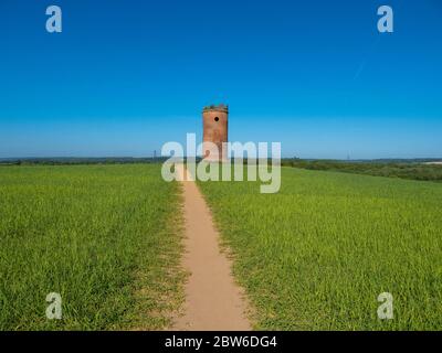 Sentier de Wilders Folly, Tilehurst, Reading, Berkshire, Angleterre, Royaume-Uni, GB. Banque D'Images