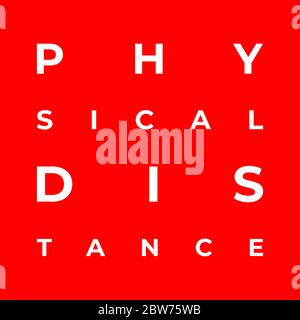 Distanciation physique, garder la distance dans les personnes de la société publique pour protéger contre le concept de propagation de l'épidémie de coronavirus COVID-19. Illustration vectorielle Illustration de Vecteur