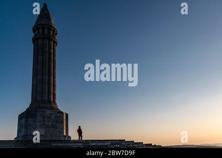 Lieu touristique en France, Colline de Sion, Lorraine au coucher du soleil Banque D'Images