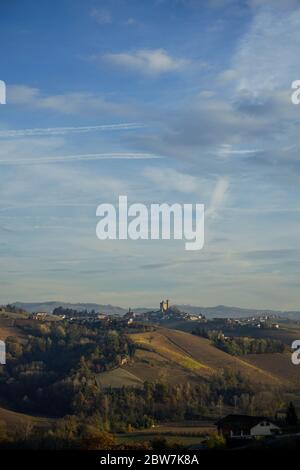 Collines autour de Serralunga d'Alba, Italie - Piémont Banque D'Images