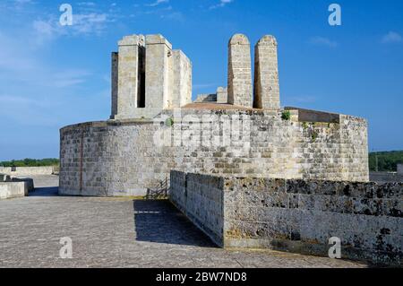 Château médiéval aragonais à Otranto, Apulia, Italie Banque D'Images