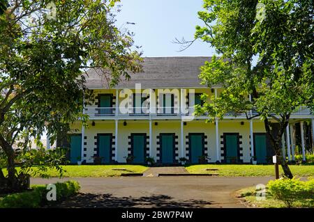 PORT LOUIS/ MAURICE - 14 AOÛT 2018 : manoir colonial nommé Château mon plaisir dans le jardin botanique Sir Seewoosagur Ramgoolam. C'est un Banque D'Images