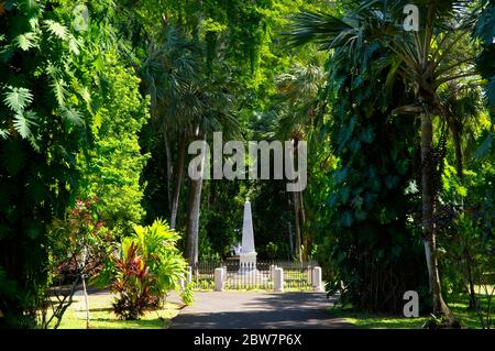 PORT LOUIS/ MAURICE - AOÛT 14 2018 : le jardin botanique Sir Seewoosagur Ramgoolam. C'est une attraction touristique populaire et la plus ancienne botanique Banque D'Images