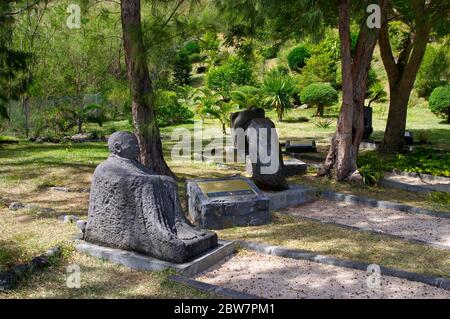 LE MORNE/MAURICE - 23 AOÛT 2018 : statue de résistance dédiée aux esclaves à la route des esclaves Musée du Monument établi au sud de l'île Maurice islan Banque D'Images