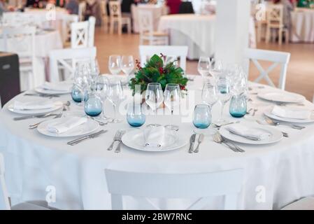 table prête pour le déjeuner dans un restaurant espagnol Banque D'Images
