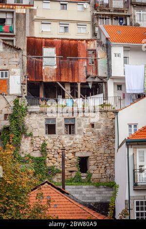 La vieille partie de Porto, Portugal