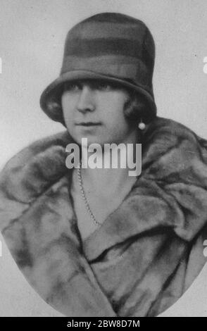 Princesse Marie José de Belgique . 28 décembre 1927 Banque D'Images