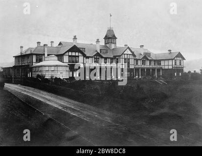 Maison du gouvernement , Wellington , Nouvelle-Zélande . La résidence officielle du Gouverneur général de Nouvelle-Zélande . 1er décembre 1927 Banque D'Images