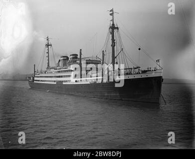 Hambourg - navire à moteur de ligne Amerika , ' SS Magdalena ' . 1929 Banque D'Images