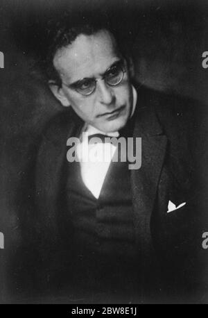 Célèbre compositeur allemand pour Londres . Otto Klemperer , le célèbre chef d'orchestre allemand , qui fera ses débuts à Londres le 20 13 novembre 1929 Banque D'Images