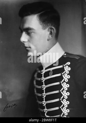 Le prince Lennart de Suède , fils de 18 ans du prince Guillaume et petit-fils du roi . 18 janvier 1928 Banque D'Images