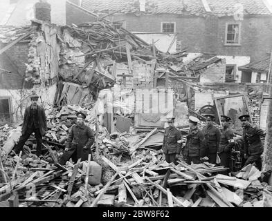 RAID aérien sur Kings Lynn . 19 janvier 1915 Banque D'Images