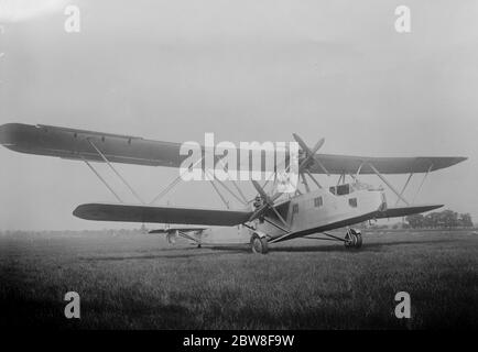 À voir à Hendon . Nouveau transporteur de troupes Handley page , transportant 30 troupes en plus de l'équipage . 17 juin 1933 Banque D'Images