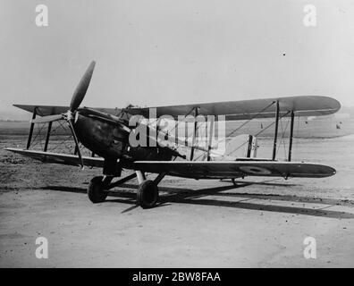 Fairey III F avec dispositif spécial de neutralisation à voir sur l'affichage RAF à Hendon . 17 juin 1933 Banque D'Images