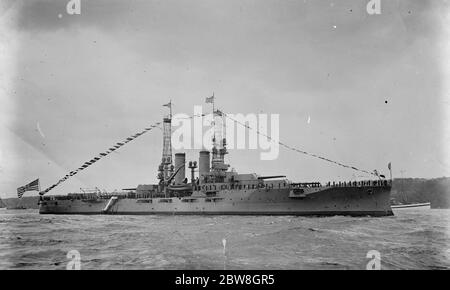 Les navires de capital à disposer en vertu du traité naval . USS Floride . 22 avril 1930 Banque D'Images