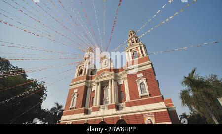 Eglise sacrée de la cathédrale de coeur qui est situé à Connaught place. Appartenant au Latin Rite et à l'un des plus anciens bâtiments religieux de New Delhi. Banque D'Images