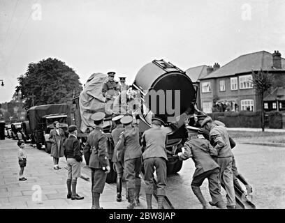 Les monuments d'Eltham au camp . 31 juillet 1937 Banque D'Images