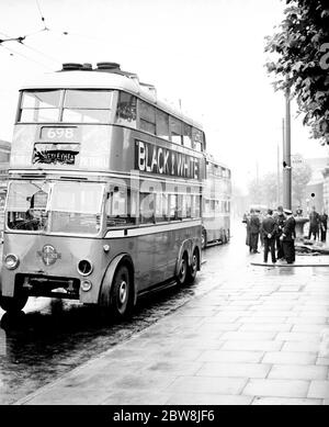 Chariot bus crash , Plumstead . 4 août 1937 Banque D'Images