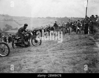 Course automobile Sidcup Hill Climb ( Addie H J ) près de Farningham . Martin E C . 1937 . Banque D'Images