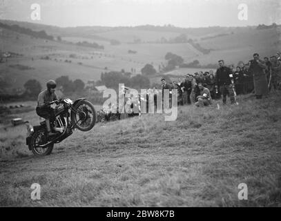 Course automobile Sidcup Hill Climb ( Addie H J ) près de Farningham . 1937 . Banque D'Images