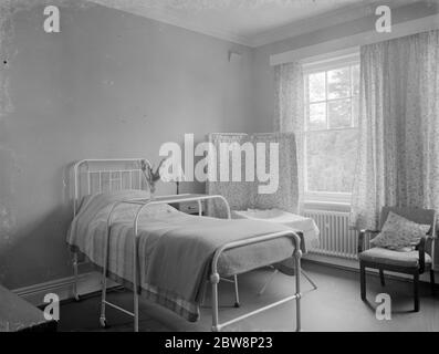 Maison de maternité Riseley à Horton Kirby . L'intérieur des quartiers . 1938 Banque D'Images