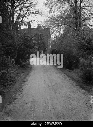 Maison de maternité Riseley à Horton Kirby . L'entrée de l'allée. 1938 Banque D'Images