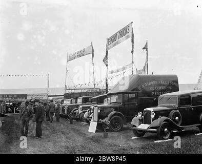 Un cas de spectacle ford bedford à une foire à Cornwall . 1936 . Banque D'Images