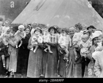 Baby show à la Legion britannique fete à Eltham , Londres . 1936 Banque D'Images