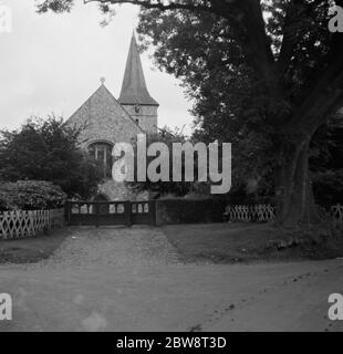 Église Saint-Pierre et Saint-Paul à Cudham , Kent . 1936 Banque D'Images