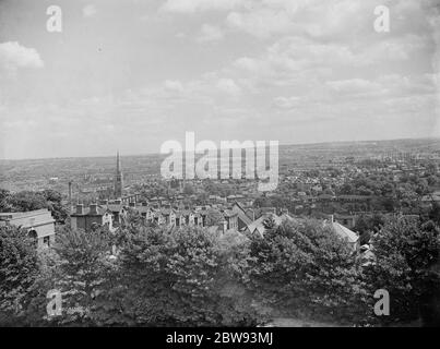 Vue générale de Forest Hill à Lewisham , Londres . 1939 . Banque D'Images