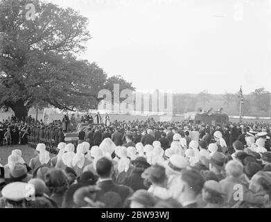 La démonstration du service de Drumhead et du service national au parc Danson à Bexleyheath , dans le Kent . 1939 Banque D'Images