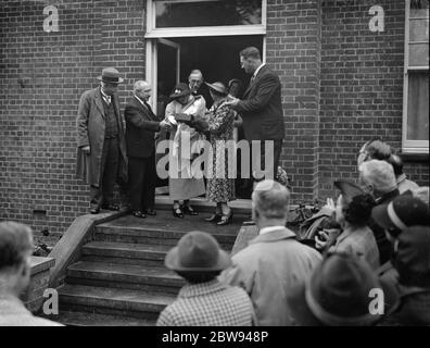 L'ouverture de la maternité Riseley à Horton Kirby , Kent . 1938 Banque D'Images