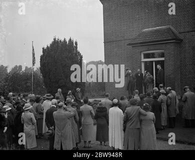 L'ouverture de la maternité Riseley à Horton Kirby , Kent . 1938 Banque D'Images