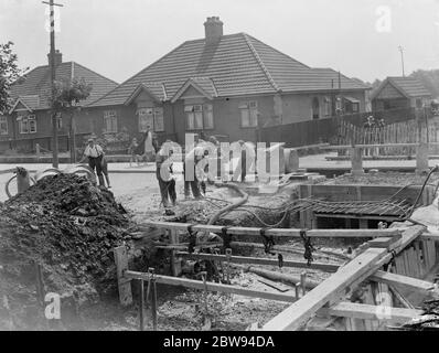 Réparations de Yew Grove à Sidcup , Kent . 1937 Banque D'Images