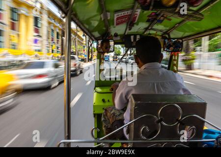 Thaïlande, Bangkok Mai 20-2019 : tuk tuk dans les rues de Bangkok Banque D'Images