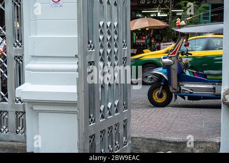 Thaïlande, Bangkok Mai 20-2019 : tuk tuk dans les rues de Bangkok Banque D'Images