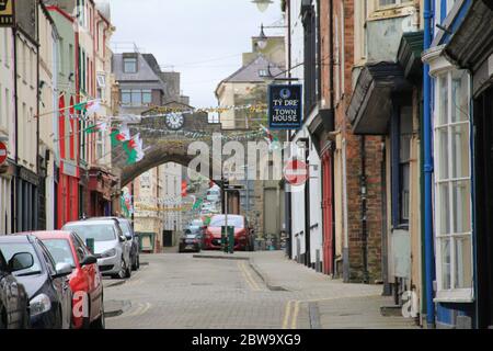 Ville de Caernarfon dans le nord du pays de Galles. Royaume-Uni Banque D'Images