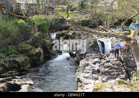 Betws-y-Coed à Snowdonia, au nord du pays de Galles. Royaume-Uni. Banque D'Images