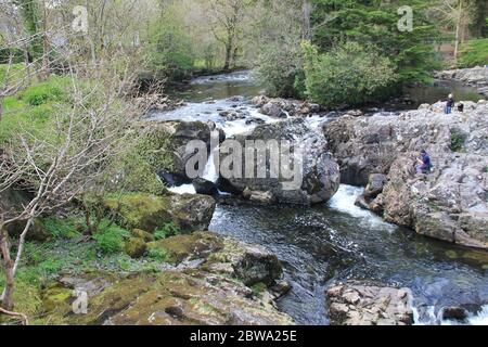 Betws-y-Coed à Snowdonia, au nord du pays de Galles. Royaume-Uni. Banque D'Images
