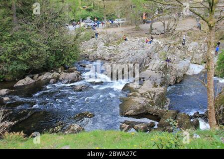 Betws-y-Coed à Snowdonia, au nord du pays de Galles. Royaume-Uni. Banque D'Images