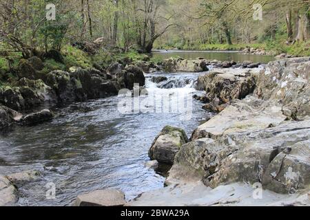 Betws-y-Coed à Snowdonia, au nord du pays de Galles. Royaume-Uni. Banque D'Images