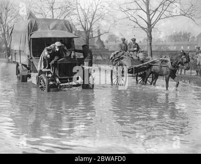 Les inondations à Maidenhead . Banque D'Images