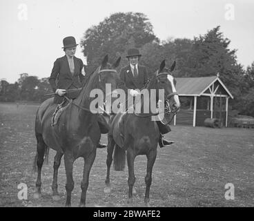 Ranelagh Pony spectacle et journée sportive Miss Jackie et Mme Jack Hance 1932 Banque D'Images