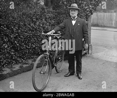 Sir William carter , maire de Windsor , photographié à l'occasion de son 80e anniversaire . Il passe toujours à la mairie . 25 mai 1928 Banque D'Images