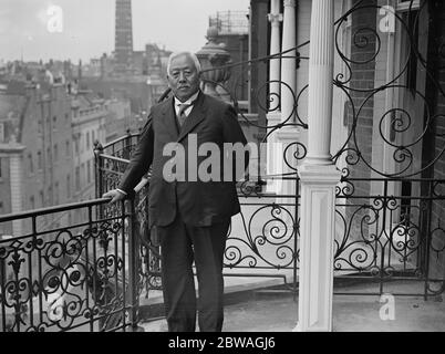 Amiral Viscount Saito , délégué japonais en chef à la conférence sur les armements navals à Genève . 1932 Banque D'Images