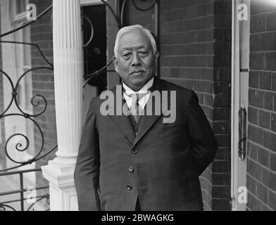 Amiral Viscount Saito , délégué japonais en chef à la conférence sur les armements navals à Genève . Banque D'Images