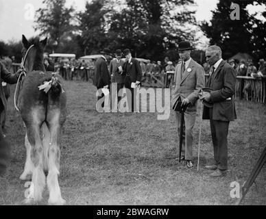 Maidenhead Horse Show Duke of York avec le général Sir Douglas Dawson Banque D'Images