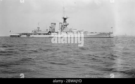 Le HMS Marlborough était un navire de la Royal Navy de la classe Iron Duke, nommé en l'honneur de John Churchill, 1er duc de Marlborough Banque D'Images